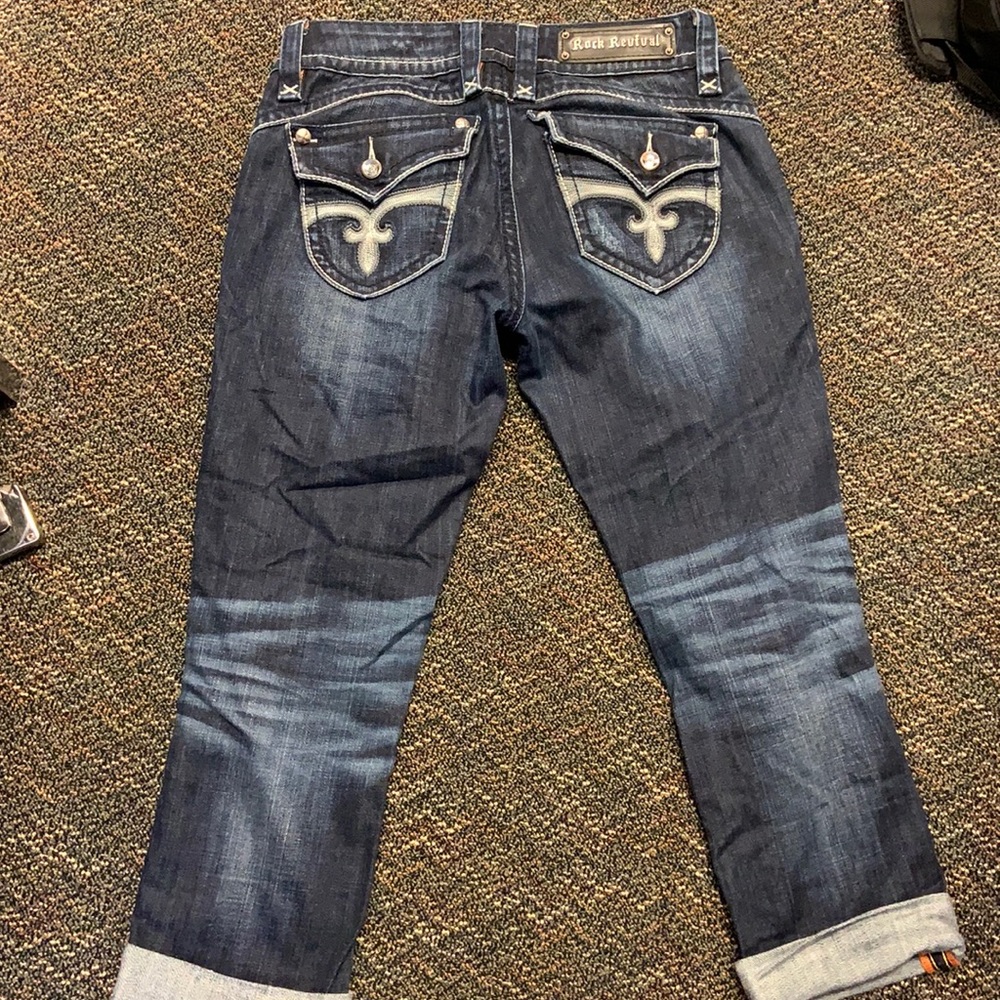 Rock Revival Stephanie crop jeans size 27